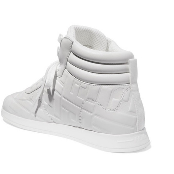 SOLD Fendi white embossed sneakers size 5 - Picture 4 of 7